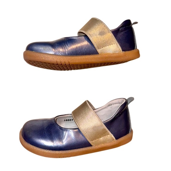 BOBUX delight navy mary Jane baby first walkers girl’s shoes size 23 7 - Picture 11 of 15